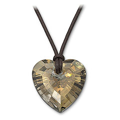 Cognac Heart Pendant