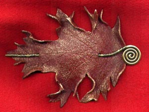 Oak Leaf Barrette