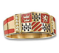 Gold Plated Gryffindor Ring by Noble Collection