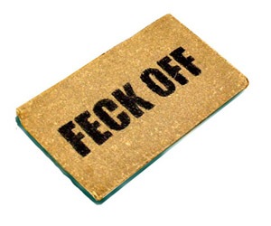 'Traditional Irish welcome' doormat