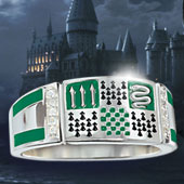 The Sterling Silver Slytherin House Ring