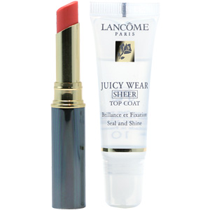 juicy wear duo sheer, lancome цвет sheer red