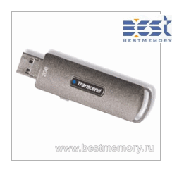 2GB USB 2.0 JetFlash Drive, Gray, Transcend