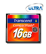 Compact Flash Card 16Gb Transcend 133x