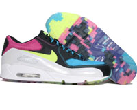 Nike Air Max 90 Premium (white / volt / black / vivid blue)