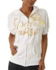 STUDDED FEATHER HOODIE