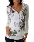 RUTHLESS ART FLOWER BIRD TUNIC HOODIE