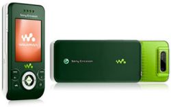 Sony Ericsson W580i Jungle Green