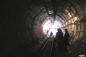 Сфоткаться в тоннеле метро