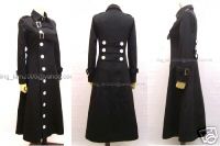 Japan ROCK Visual Punk Kera long button coat S