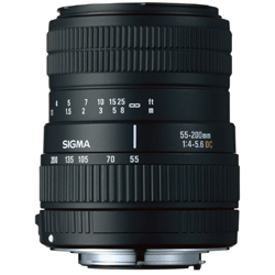 Объектив SIGMA AF 55-200 мм f/4.0-5.6 DC для Canon