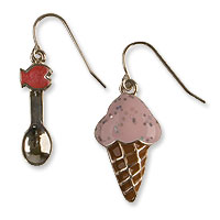 ice cream & scoop earrings