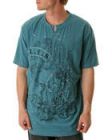 CITY SILHOUETTE SPLIT NECK