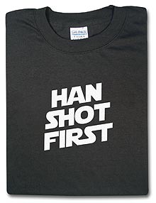 Han Shot First T-shirt