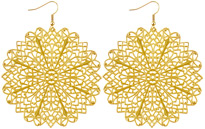 rosette filigree earrings, сережки