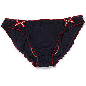 Cotton Bow Applique Briefs