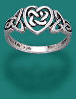 Колечко Celtic Trinity Heart Ring