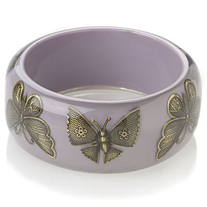 Trapped Butterfly Bangle