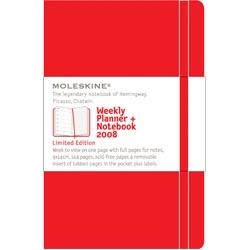 moleskine 2009 red diary