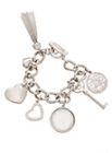 Key and Mother of Pearl Charm Bracelet