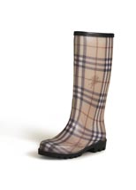 burberry check wellington boots