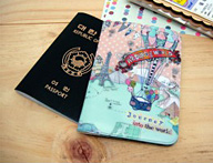 обложка для паспорта Around the World