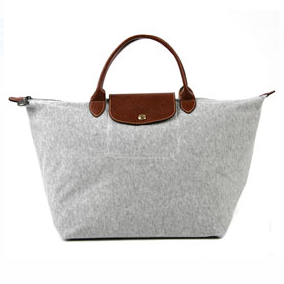 Longchamp Gap Grey Jersey Bag