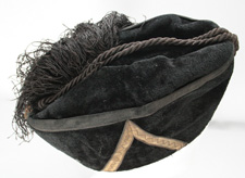 Black Italian Vintage Military Hat