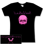 Girls Pink Skull Tee S