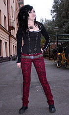 Leopard Trousers (red)