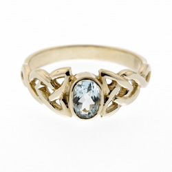 March Birthstone Ring - Aquamarine