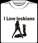 Маечка I love lesbian