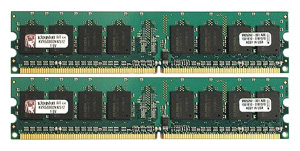 Kingston &lt;KVR800D2N6K2/4G&gt; DDR-II DIMM 4Gb KIT 2*2Gb &lt;PC2-6400&gt; CL6