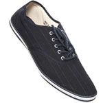 NAVY PINSTRIPE PLIMSOL