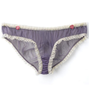See Through Mesh Lilac Brief