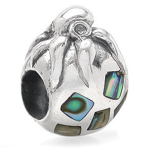 AUTH Nagara OCTOPUS Silver Bead fits Pandora