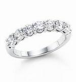 кольцо Tiffany--Shared setting band ring with diamonds