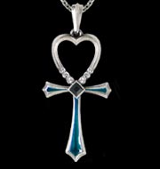 Кулон "Crystal Heart Ankh"