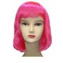 розовый парик