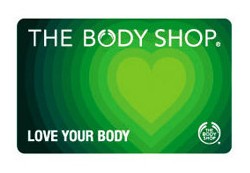 подарочный сертификат The Body Shop