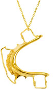 gold retainer necklace