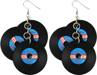you spin me record earrings