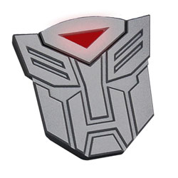 серебряный кулон с автоботским знаком