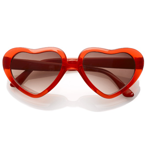 21 Kerri Heart Plastic Sunglasses