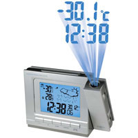 Часы проекционные с барометром и радиодатчиком внешней температуры.
