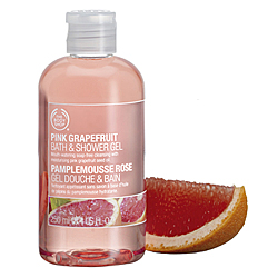 pink grapefruit shower gel