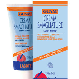 Crema contro le SMAGLIATURE seno-corpo GUAM