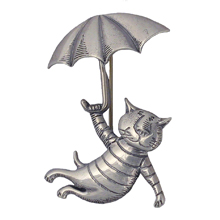 Unbrella Cat pin