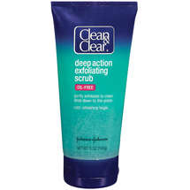 clean & clear deep action oil-free exfoliating scrub