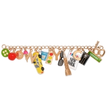 bright lights, big city charm bracelet